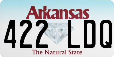 AR license plate 422LDQ