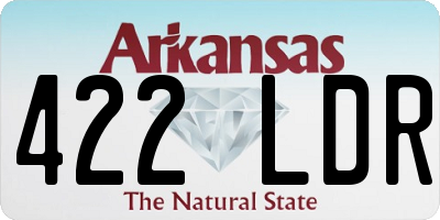 AR license plate 422LDR