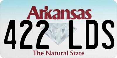 AR license plate 422LDS