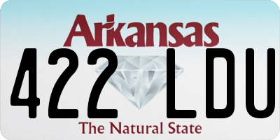 AR license plate 422LDU