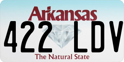 AR license plate 422LDV