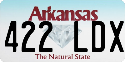 AR license plate 422LDX