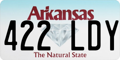 AR license plate 422LDY