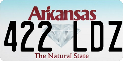 AR license plate 422LDZ