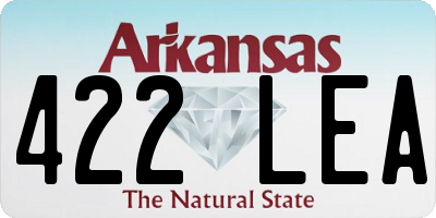 AR license plate 422LEA