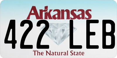 AR license plate 422LEB
