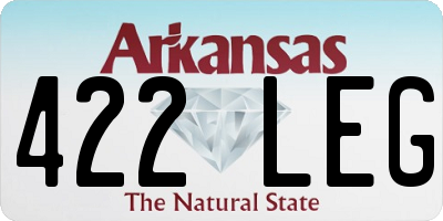 AR license plate 422LEG