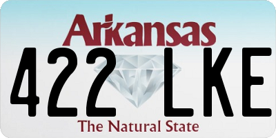 AR license plate 422LKE