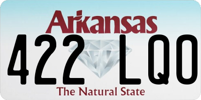 AR license plate 422LQO