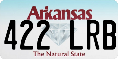 AR license plate 422LRB
