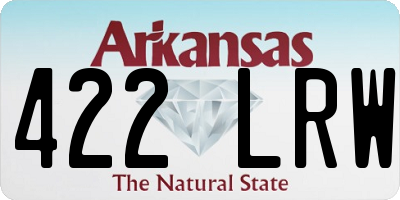 AR license plate 422LRW