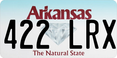 AR license plate 422LRX