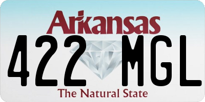 AR license plate 422MGL