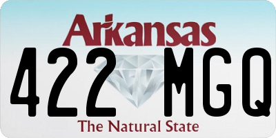AR license plate 422MGQ