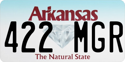 AR license plate 422MGR