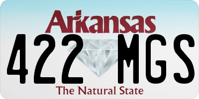 AR license plate 422MGS