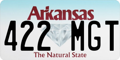 AR license plate 422MGT