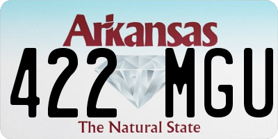 AR license plate 422MGU