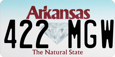 AR license plate 422MGW