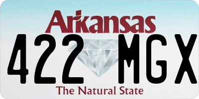 AR license plate 422MGX