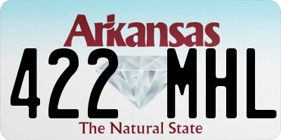 AR license plate 422MHL