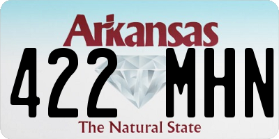 AR license plate 422MHN