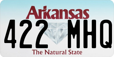 AR license plate 422MHQ