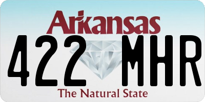 AR license plate 422MHR
