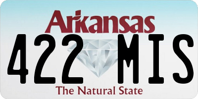 AR license plate 422MIS