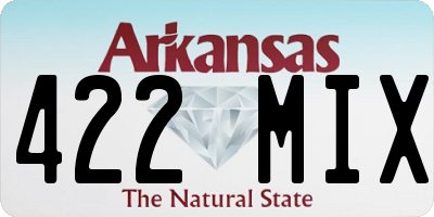 AR license plate 422MIX