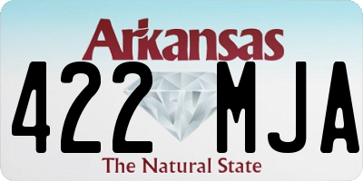 AR license plate 422MJA