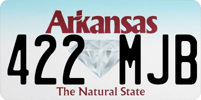 AR license plate 422MJB