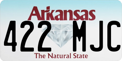 AR license plate 422MJC