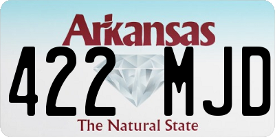 AR license plate 422MJD