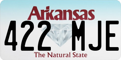 AR license plate 422MJE