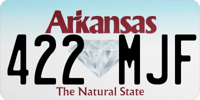 AR license plate 422MJF