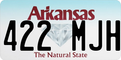 AR license plate 422MJH
