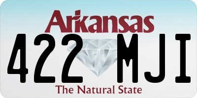 AR license plate 422MJI