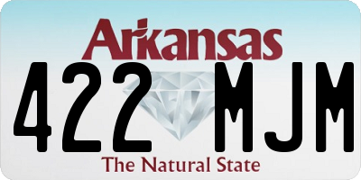 AR license plate 422MJM