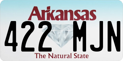 AR license plate 422MJN