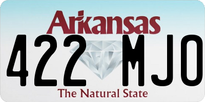 AR license plate 422MJO