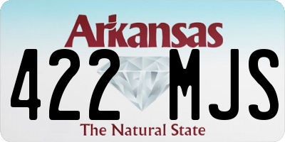 AR license plate 422MJS