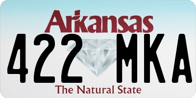 AR license plate 422MKA