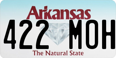 AR license plate 422MOH