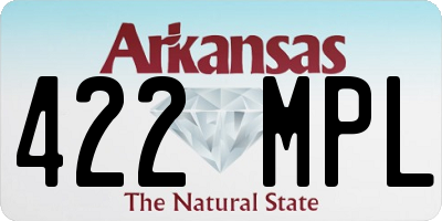 AR license plate 422MPL
