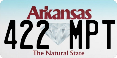 AR license plate 422MPT