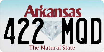 AR license plate 422MQD