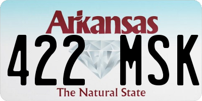 AR license plate 422MSK