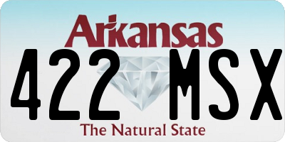 AR license plate 422MSX