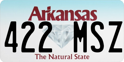 AR license plate 422MSZ
